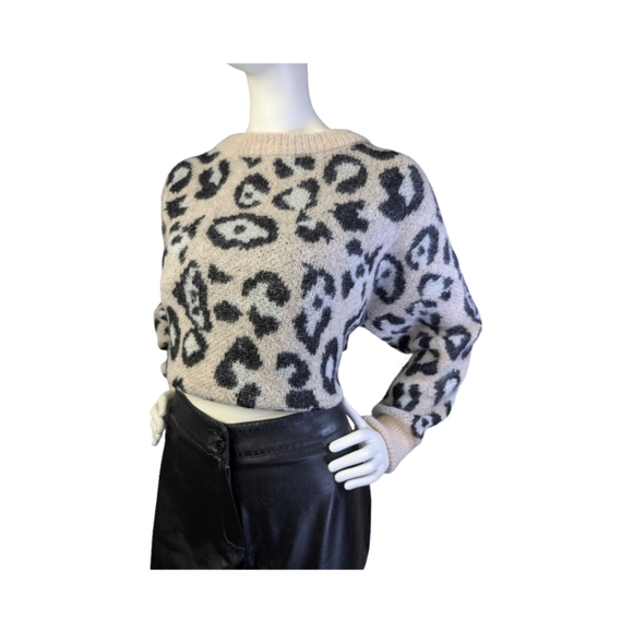 Zara Sweaters - Mohair Wool Blend Leopard Print Oversized Sweater | Zara | Fits M/L